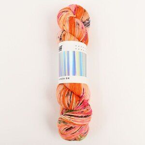 Hedgehog Fibres Alpaca DK Yarn Merino Alpaca 246 Yds Bright Orange Multi Colorwa